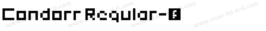 Condorr Regular字体转换